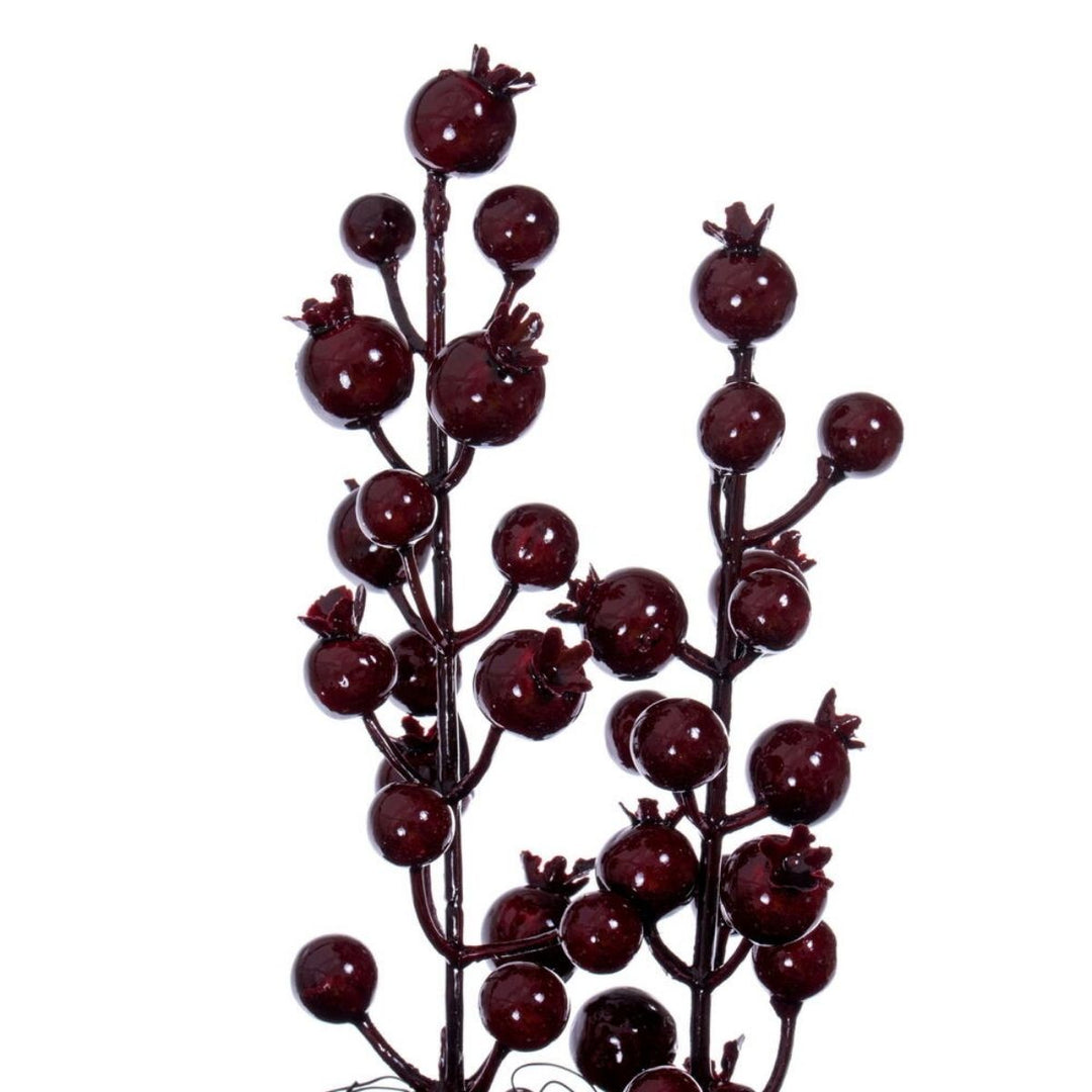 28  BURGUNDY CRAB APPLE MIX BERRY WREATH