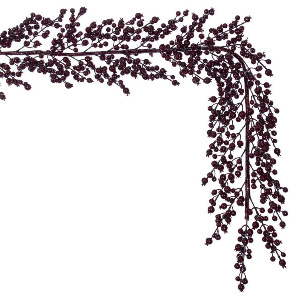 72  BURGUNDY CRAB APPLE BERRY GARLAND