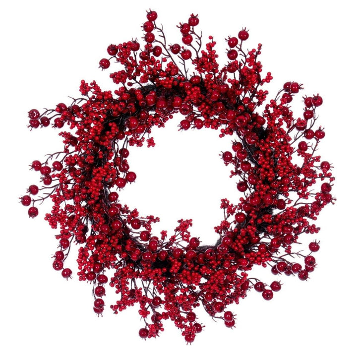 28  RED DELUXE MIXED BERRY WREATH