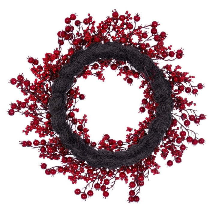 28  RED DELUXE MIXED BERRY WREATH