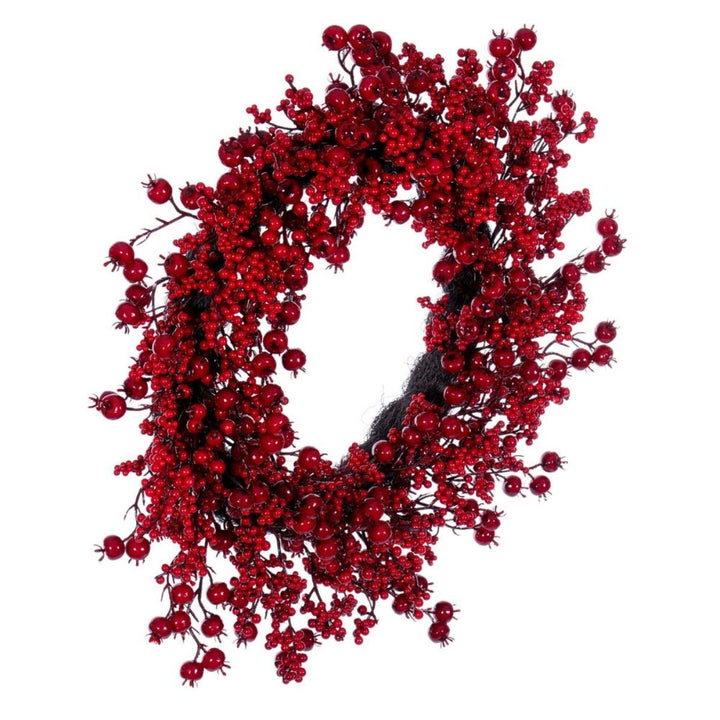 28  RED DELUXE MIXED BERRY WREATH