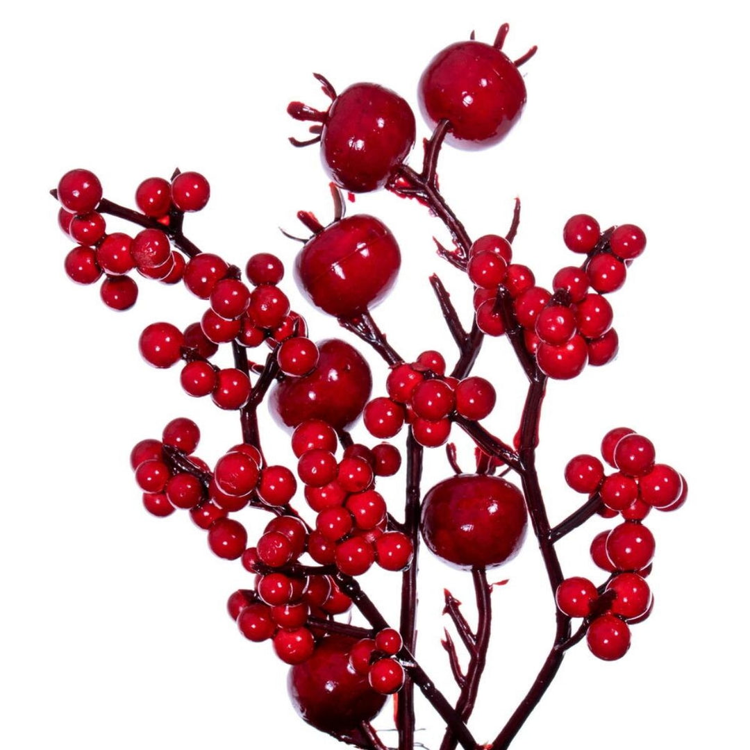 28  RED DELUXE MIXED BERRY WREATH