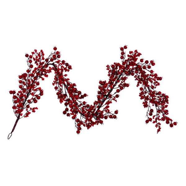 72  RED DELUXE MIXED BERRY GARLAND - VICKERMAN COMPANY - Compralo en CorinneRegalos.com