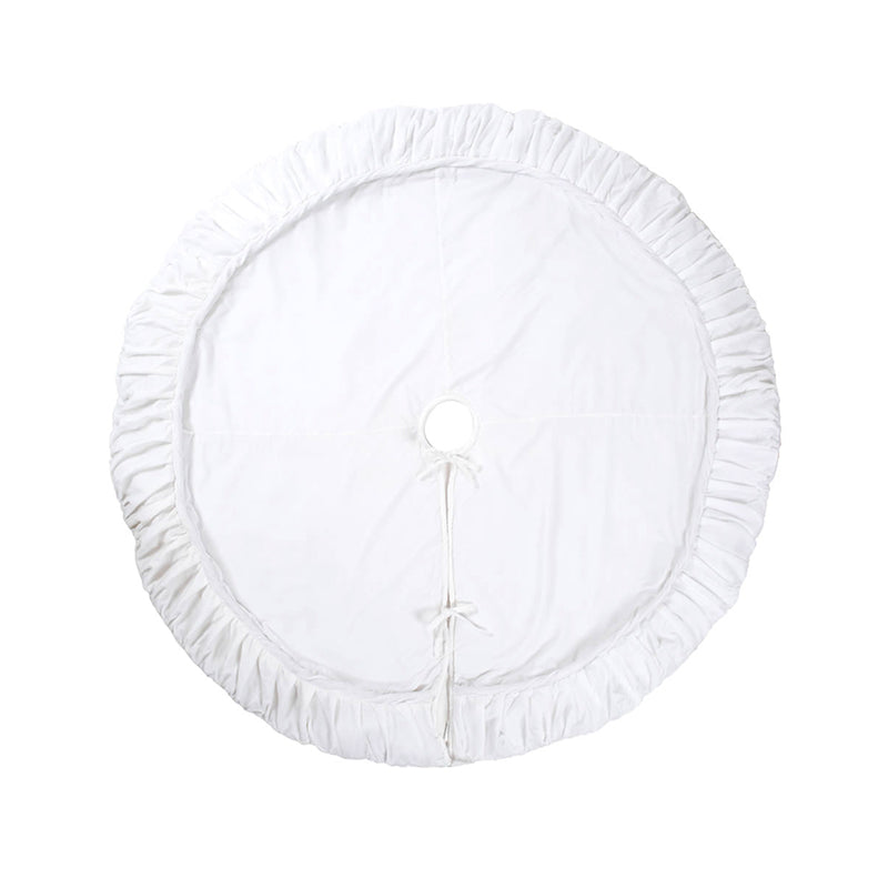 72 PLUSH WHITE VELVET TREESKIRT - VICKERMAN COMPANY - Compralo en CorinneRegalos.com