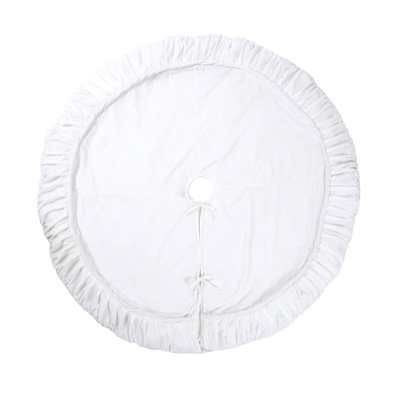 84 PLUSH WHITE VELVET TREESKIRT - VICKERMAN COMPANY - Compralo en CorinneRegalos.com