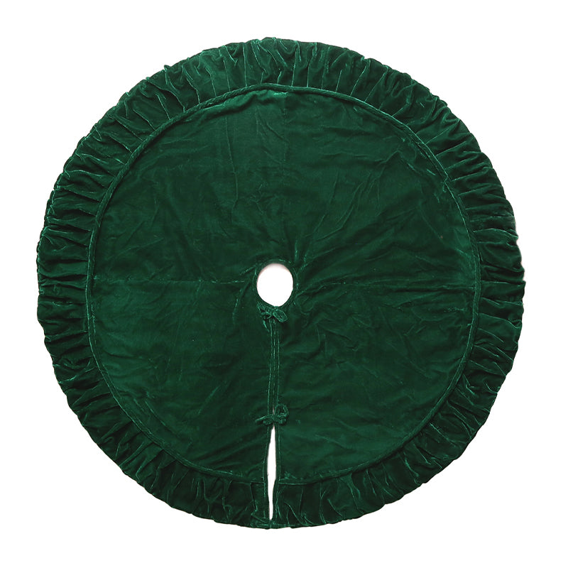 84 PLUSH EMERALD GREEN VELVET TREESKIRT - VICKERMAN COMPANY - Compralo en CorinneRegalos.com