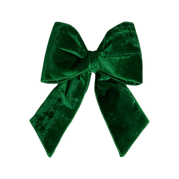 12  X 15  PLUSH EMERALD VELVET BOW - VICKERMAN COMPANY - Compralo en CorinneRegalos.com