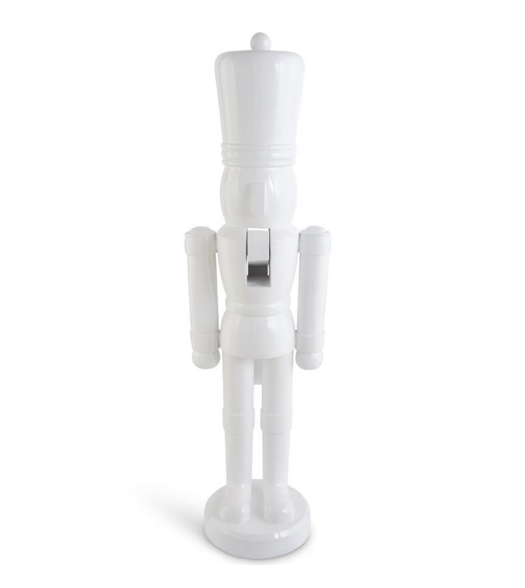 55.5 INCH WHITE NUTCRACKER SOLDIER STATUE - K&K INTERIORS - Compralo en CorinneRegalos.com