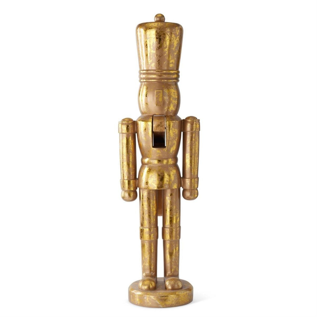 @P@ [1/4] | 55.5 INCH GOLD RESIN NUTCRACKER SOLDIER STATUE - K&K INTERIORS - Compralo en CorinneRegalos.com