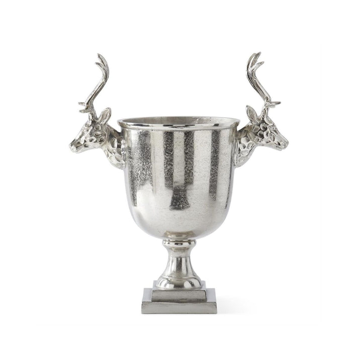 [2/4] | 22 INCH SILVER METAL DEER BUST HANDLE WINE CHILLER - K&K INTERIORS - Compralo en CorinneRegalos.com