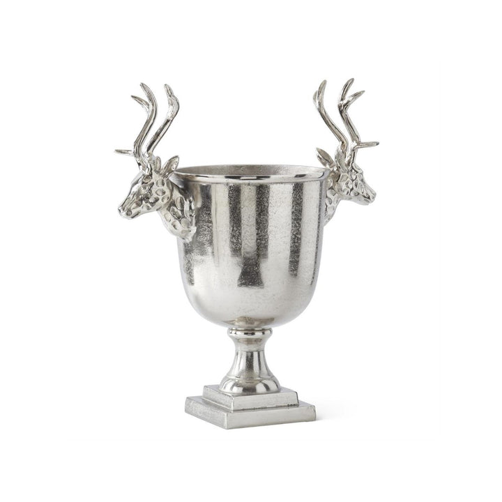 [2/4] | 22 INCH SILVER METAL DEER BUST HANDLE WINE CHILLER