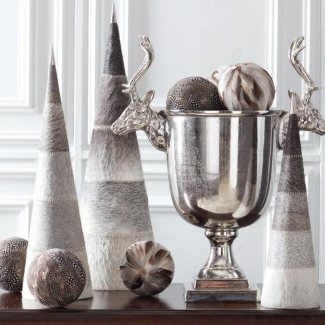 [2/4] | 22 INCH SILVER METAL DEER BUST HANDLE WINE CHILLER