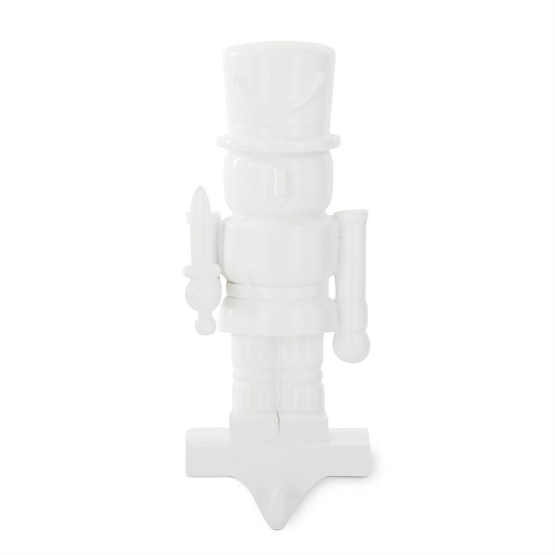 [6/36] | ASSORTED WHITE RESIN NUTCRACKER STOCKING HOLDERS (3