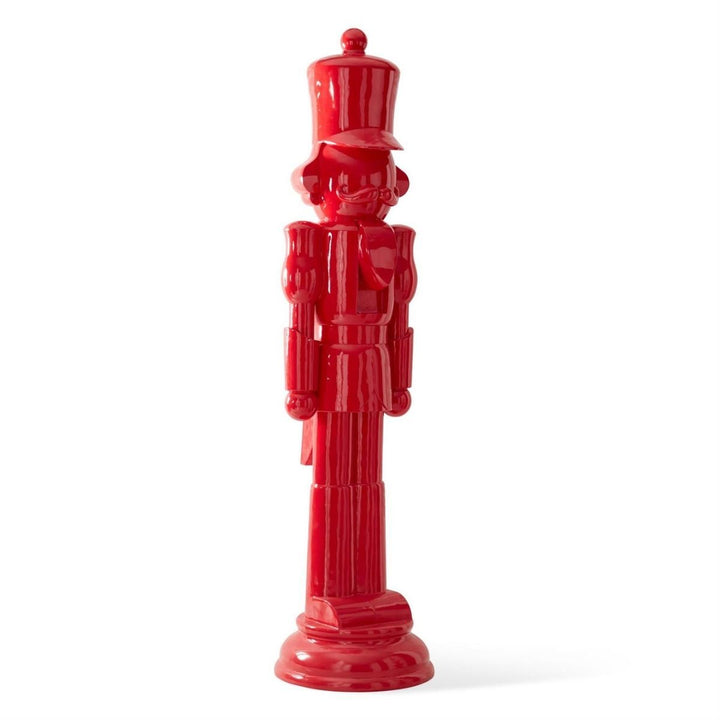 @F@ [1/4] | 8 FOOT RED RESIN NUTCRACKER STATUE