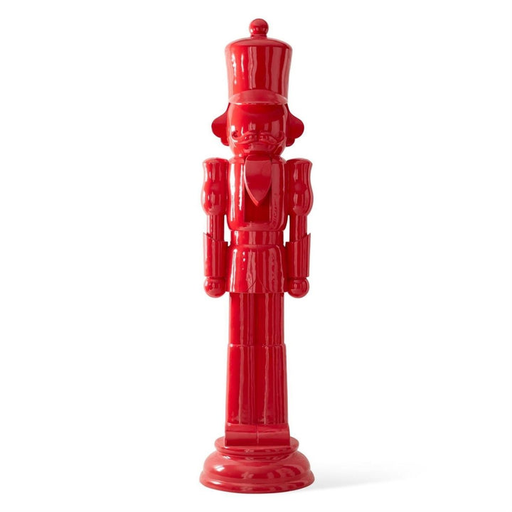 @F@ [1/4] | 8 FOOT RED RESIN NUTCRACKER STATUE