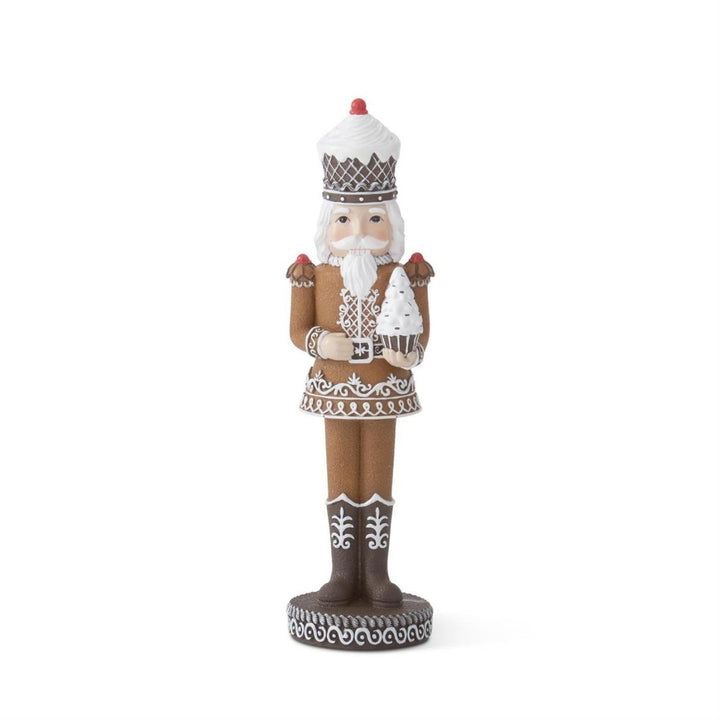 [2/16] | 12.25 INCH GINGERBREAD NUTCRACKER HOLDING WHITE CUP - K&K INTERIORS - Compralo en CorinneRegalos.com
