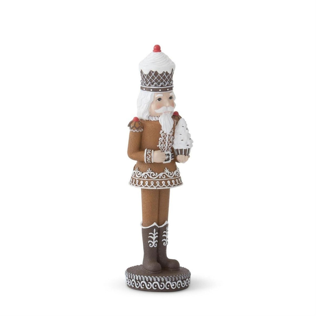 [2/16] | 12.25 INCH GINGERBREAD NUTCRACKER HOLDING WHITE CUP