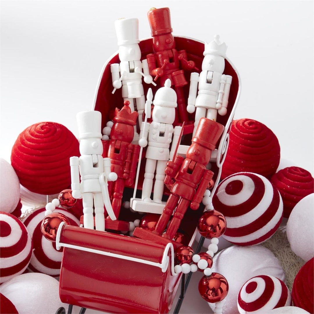 [10/280] | ASSORTED 5 INCH RED NUTCRACKER ORNAMENTS (5 STYLE