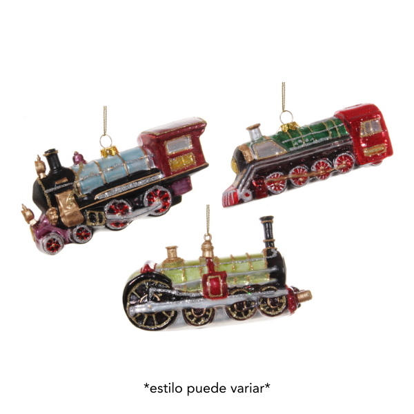 Glass train multicolor mix3 13cm pc - SHISHI - Compralo en CorinneRegalos.com