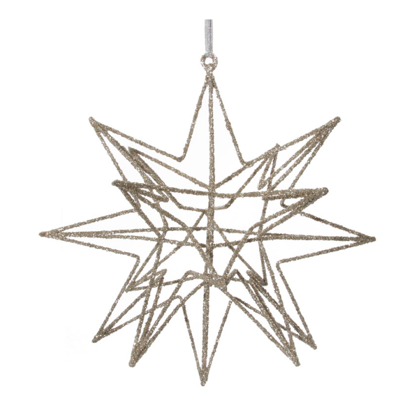 Metal 3D star champagne 25cm a25cm pc 0 - SHISHI - Compralo en CorinneRegalos.com