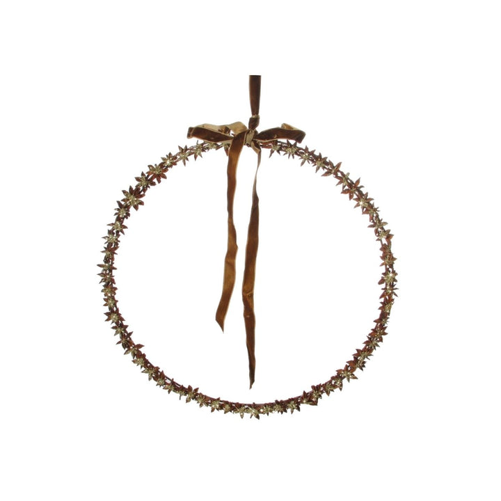 STAR ANISE RING GOLD GLITTER 40CM - SHISHI - Compralo en CorinneRegalos.com