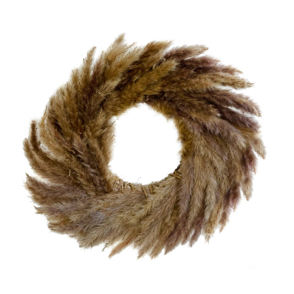 Pampas grass wreath d30cm d30cm pc - SHISHI - Compralo en CorinneRegalos.com