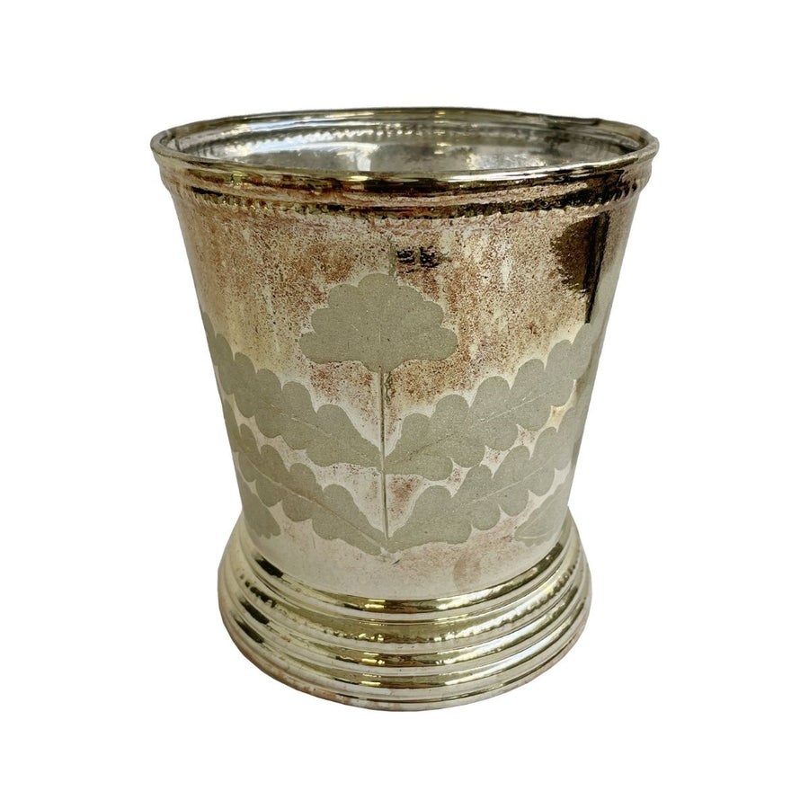 "GLASS POT ENGRAVED RUSTIC GOLD13;H14CM" - SHISHI - Compralo en CorinneRegalos.com