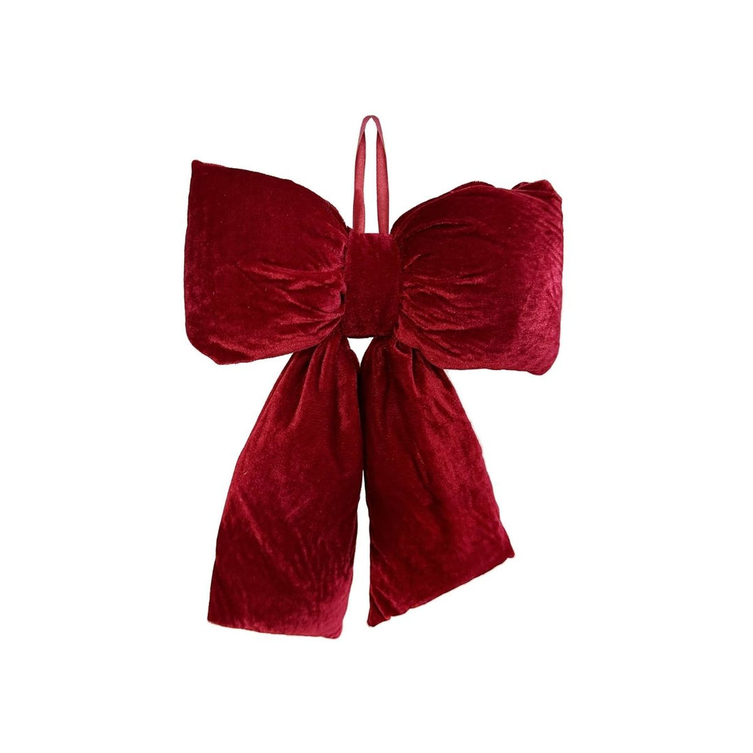 VELVET BOW PUFFED RED 40CM - SHISHI - Compralo en CorinneRegalos.com