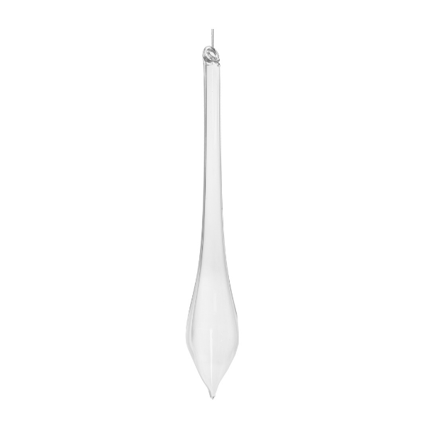 Glass drop pointed top 25cm pc - SHISHI - Compralo en CorinneRegalos.com