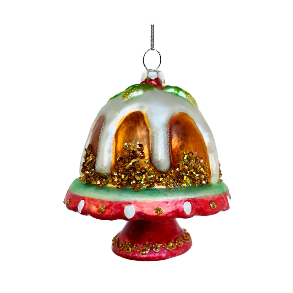 Glass Christmas pudding 9cm pc - SHISHI - Compralo en CorinneRegalos.com