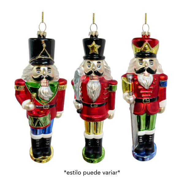 Glass nutcracker ornament mix3 20cm pc 0 - SHISHI - Compralo en CorinneRegalos.com