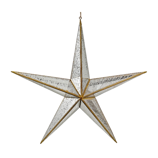 Mirror star silver gold edge 58cm pc - SHISHI - Compralo en CorinneRegalos.com