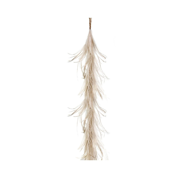 FEATHER GARLAND BEIGE 120CM - SHISHI - Compralo en CorinneRegalos.com
