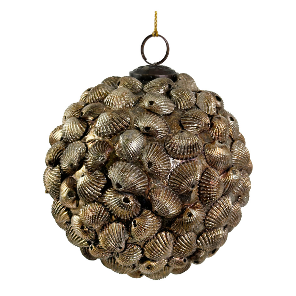 Shell ball aged gold 12cm pc - SHISHI - Compralo en CorinneRegalos.com