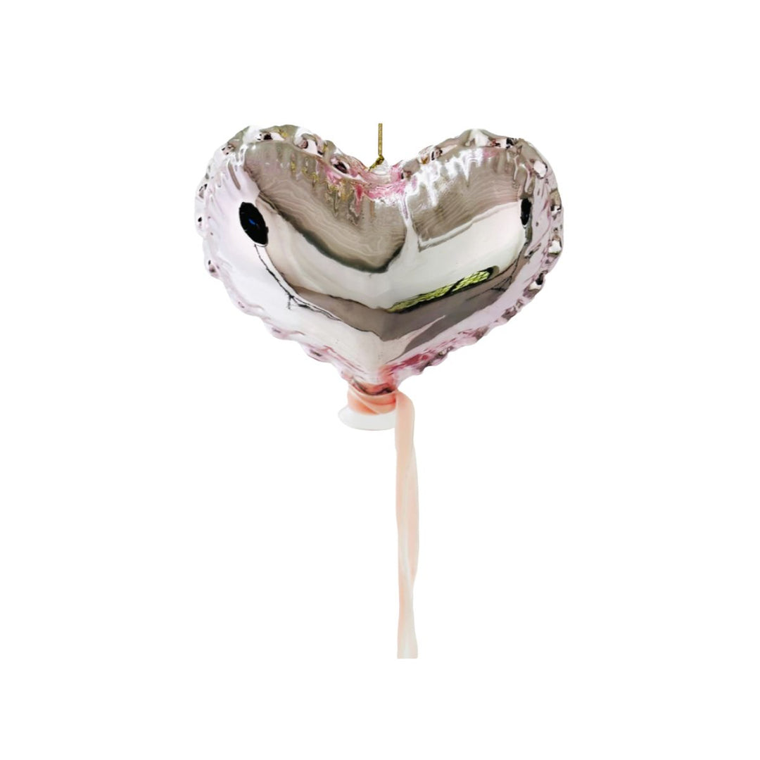 GLASS HEART BALLOON PINK 12CM - SHISHI - Compralo en CorinneRegalos.com