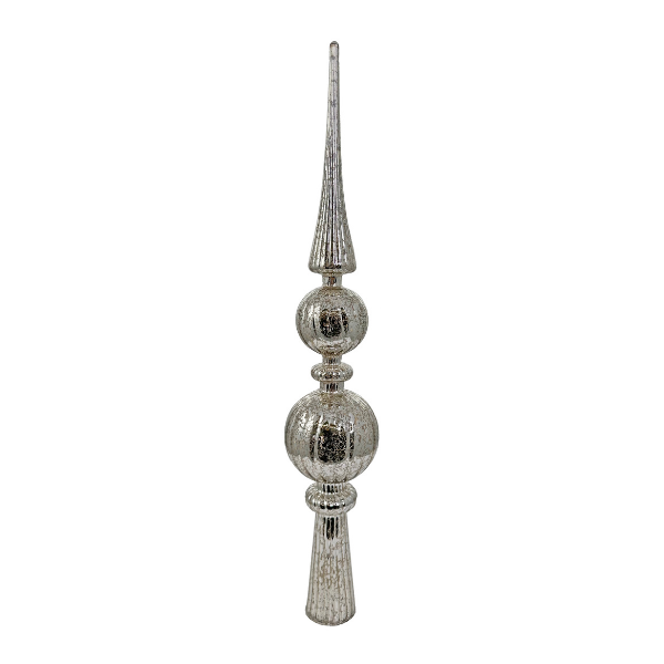 Glass tree top antique silver 47cm pc - SHISHI - Compralo en CorinneRegalos.com