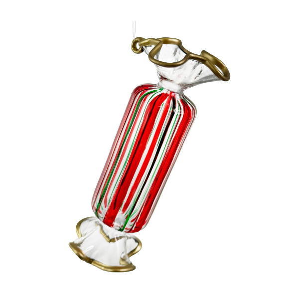 Glass candy clear-red-green 12,5cm pc - SHISHI - Compralo en CorinneRegalos.com