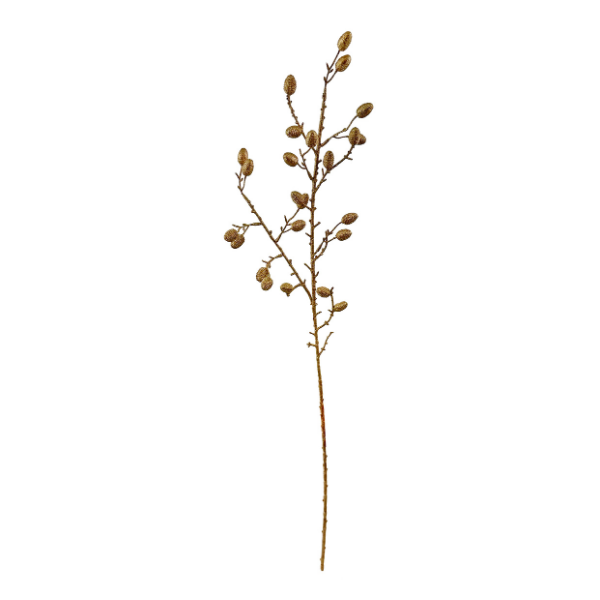 Branch with alnus cones gold 86cm pc - SHISHI - Compralo en CorinneRegalos.com