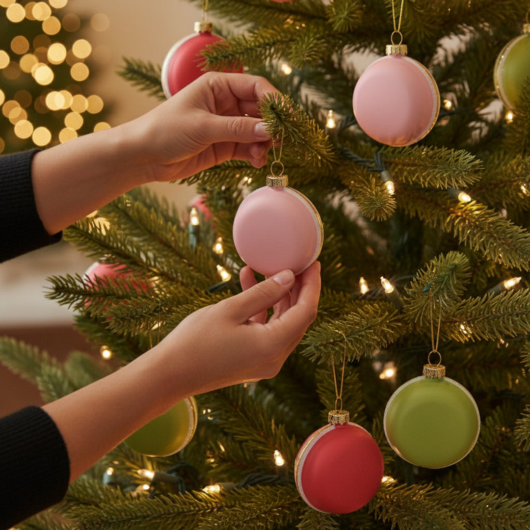 GLASS MACAROON MIX3 5,5CM