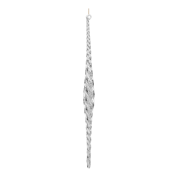 Glass icicle twisted transparent 23cm pc 0 - SHISHI - Compralo en CorinneRegalos.com