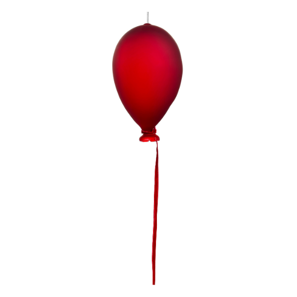 Glass balloon transparent red mat - SHISHI - Compralo en CorinneRegalos.com