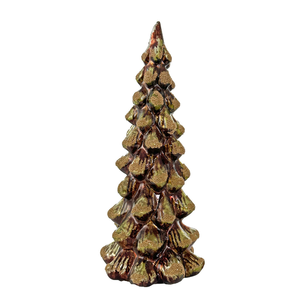 Glass tree antique brown-green mat - SHISHI - Compralo en CorinneRegalos.com