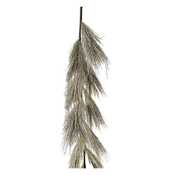 Glitter needle pine garland silver 100cm pc 0 - SHISHI - Compralo en CorinneRegalos.com