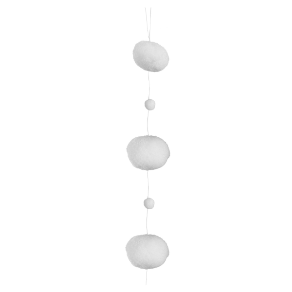 Snow ball garland L white 200cm pc - SHISHI - Compralo en CorinneRegalos.com