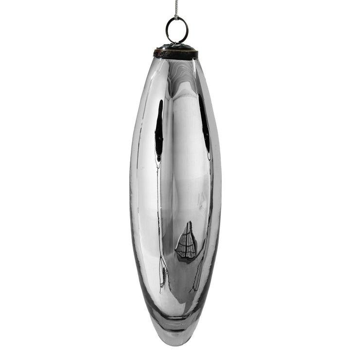 GLASS DROP SHINY SILVER 24CM - SHISHI - Compralo en CorinneRegalos.com