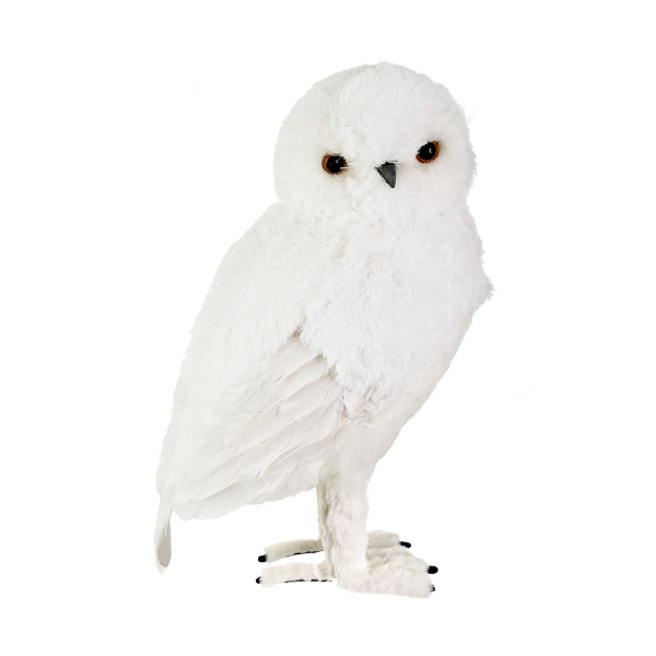 Furry owl white 50cm pc - SHISHI - Compralo en CorinneRegalos.com