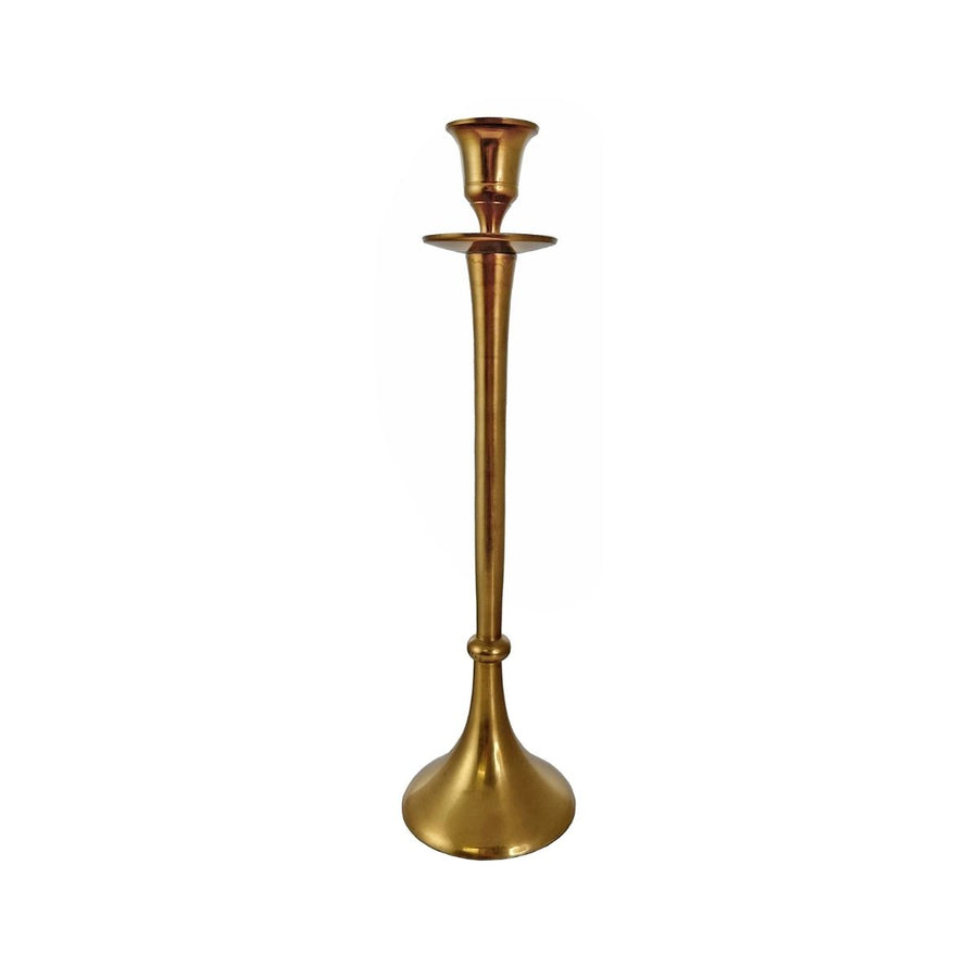 BRASS CANDLE HOLDER 29CM - SHISHI - Compralo en CorinneRegalos.com
