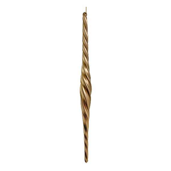 Glass spiral drop gold mat 38cm pc - SHISHI - Compralo en CorinneRegalos.com