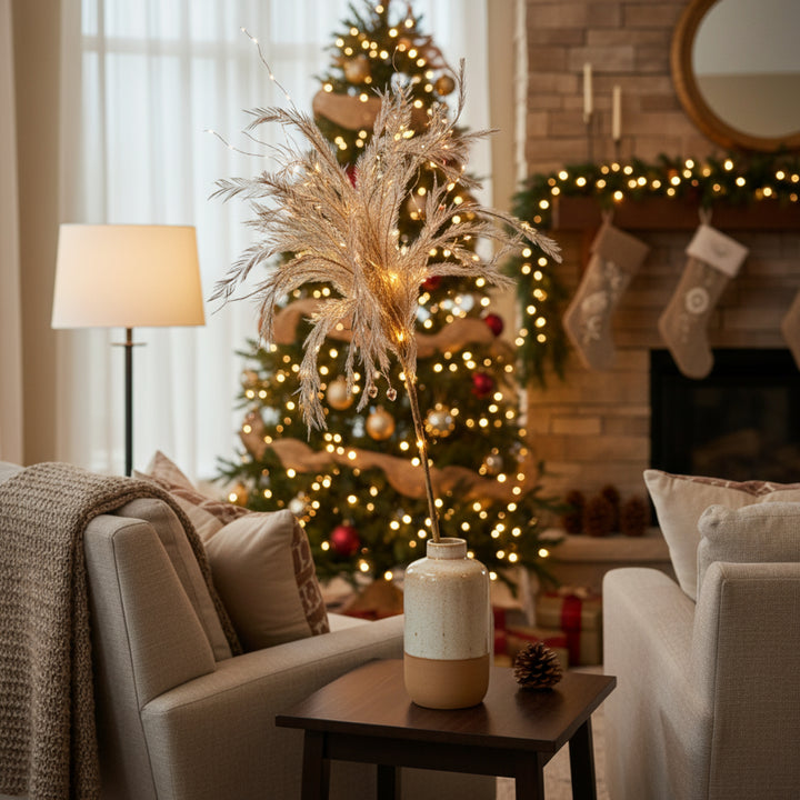 FEATHER BRANCH GOLD 90CM