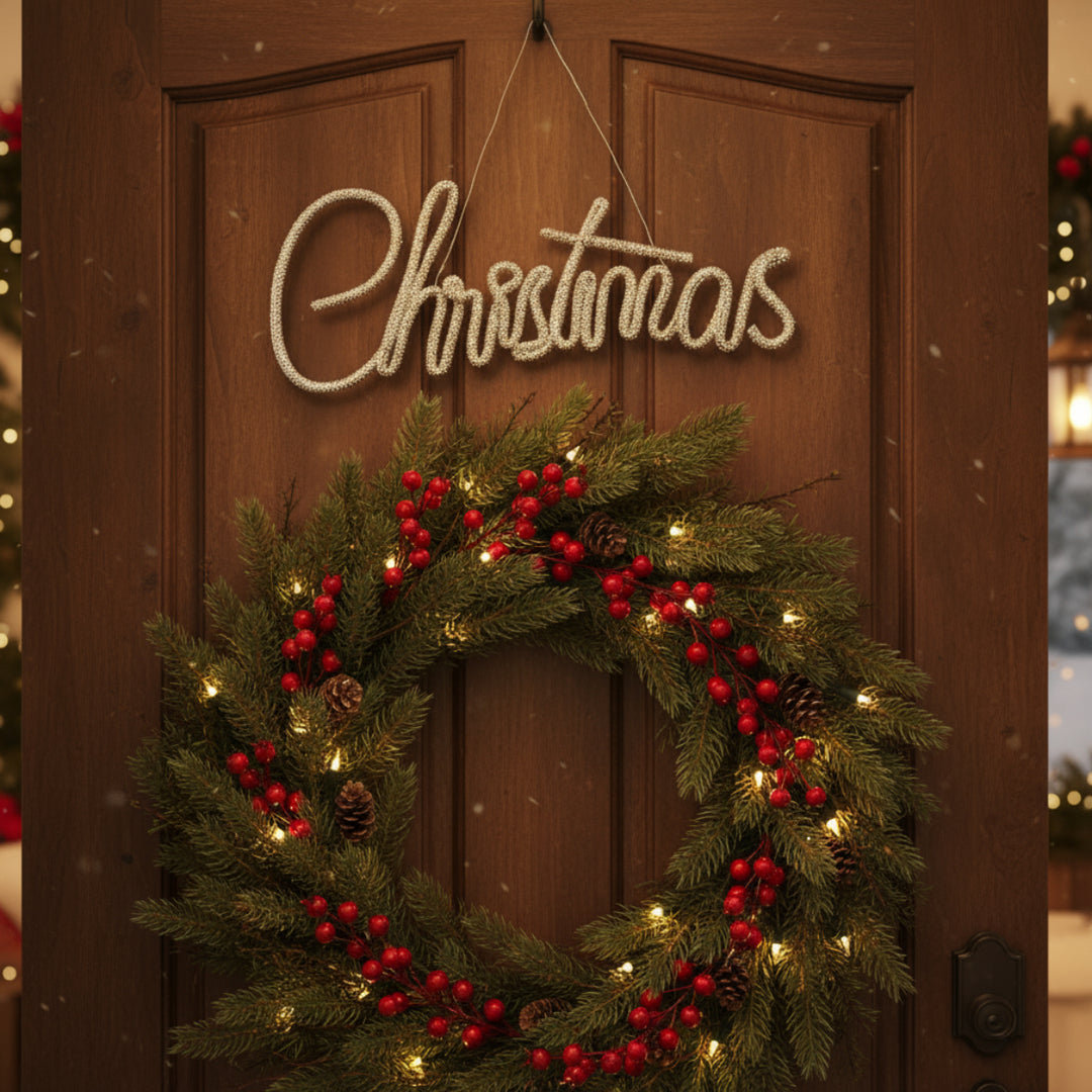 DIAMOND CHRISTMAS ORNAMENT SILVER 32CM